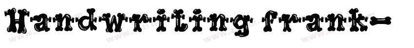 Handwriting frank字体转换